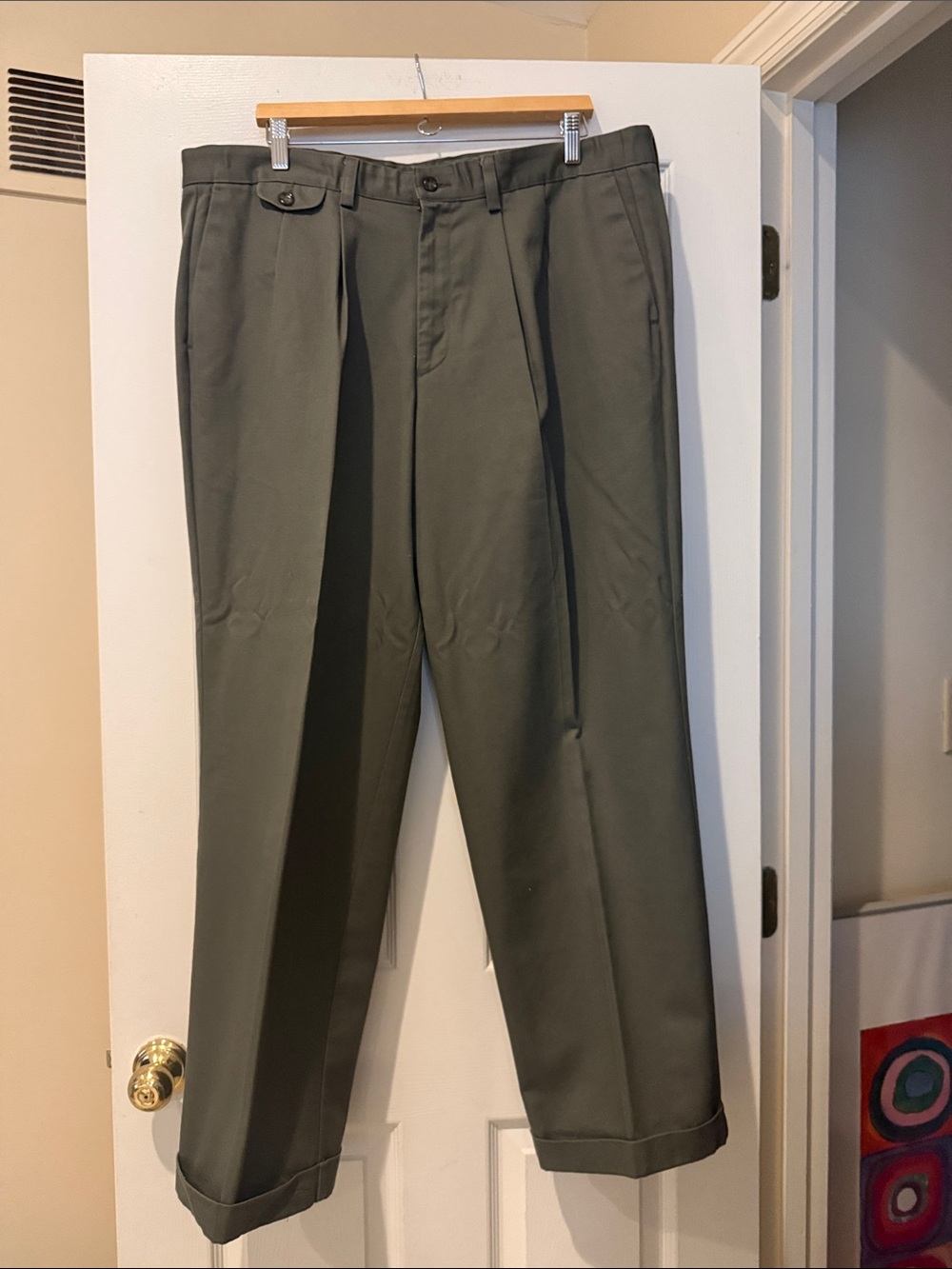 Dockers Pleated Men's Dress Pants - Olive